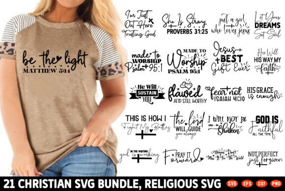 Christian SVG Bundle for T-Shirt Designs & Graphics