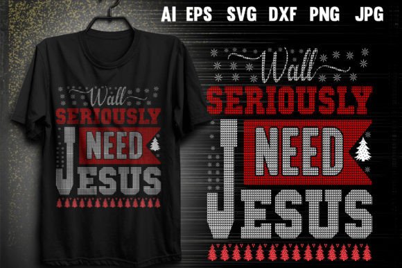 Christmas Jesus Graphics for Crafts & T-Shirts