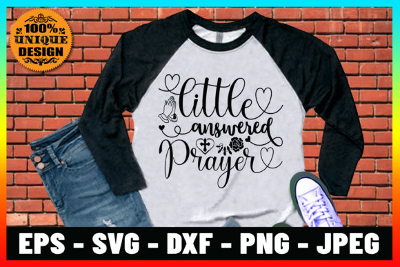 Little Answered Prayer Graphics & Print Templates