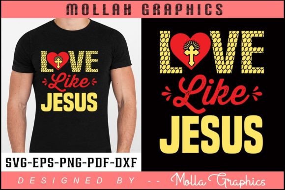 Love Like Jesus Graphics for Print Templates