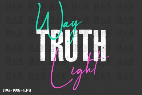 Way Truth Light Graphics for T-Shirt Designs